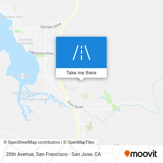 20th Avenue map