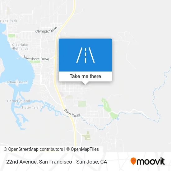 22nd Avenue map