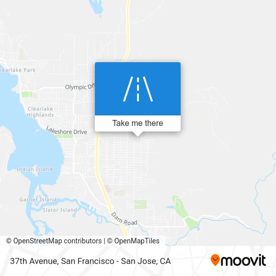 37th Avenue map