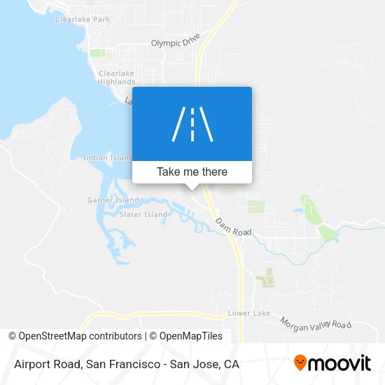 Airport Road map