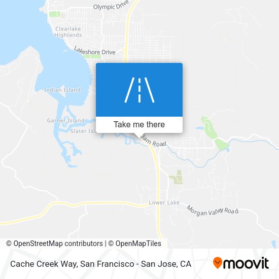 Cache Creek Way map