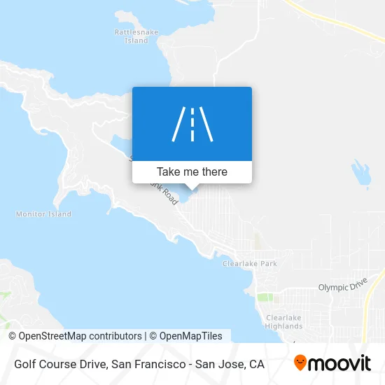 Golf Course Drive map