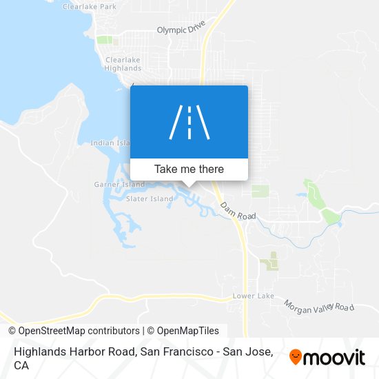 Highlands Harbor Road map