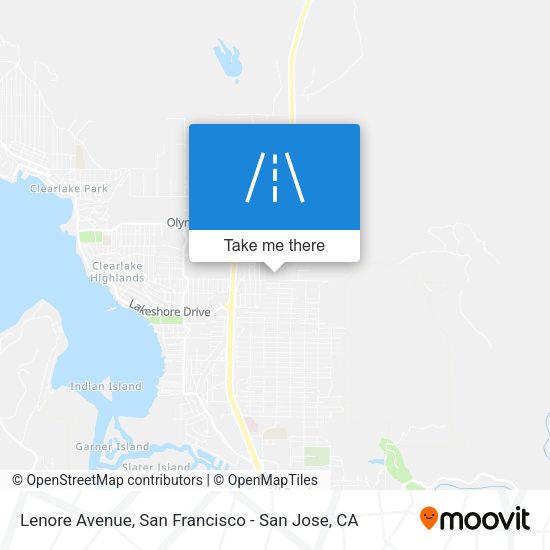 Mapa de Lenore Avenue