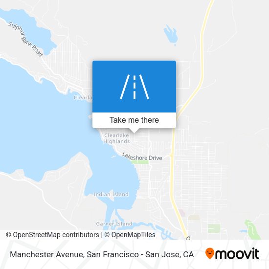 Manchester Avenue map