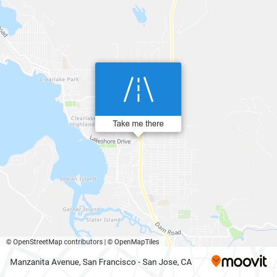 Manzanita Avenue map