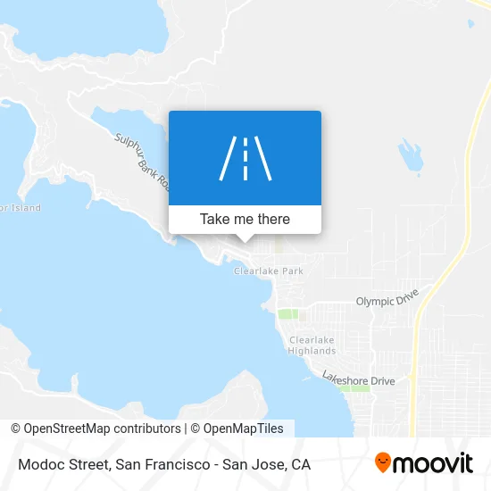 Modoc Street map