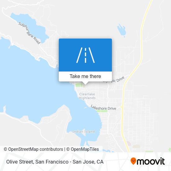 Olive Street map