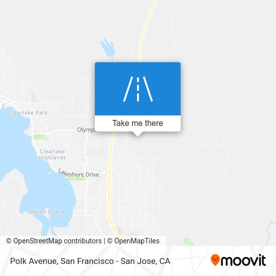 Mapa de Polk Avenue