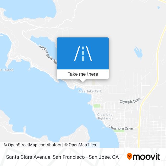 Santa Clara Avenue map