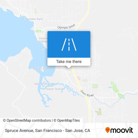Mapa de Spruce Avenue