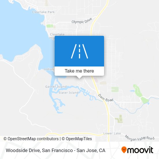 Mapa de Woodside Drive