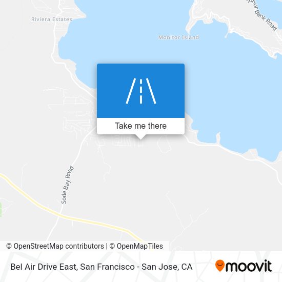 Bel Air Drive East map