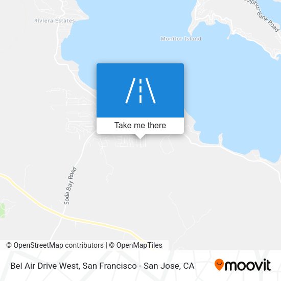 Bel Air Drive West map