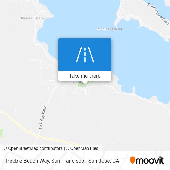 Pebble Beach Way map