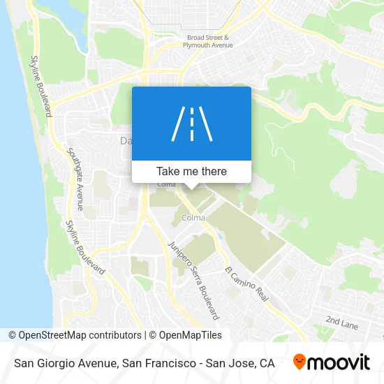 San Giorgio Avenue map