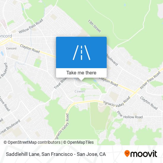 Saddlehill Lane map