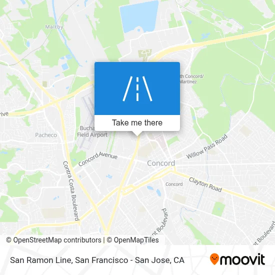 San Ramon Line map