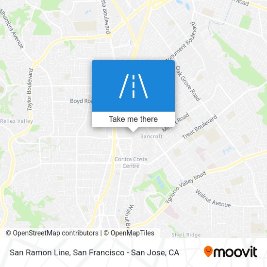 Mapa de San Ramon Line