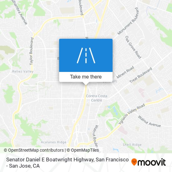 Mapa de Senator Daniel E Boatwright Highway