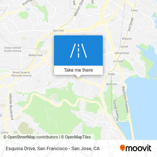 Esquina Drive map