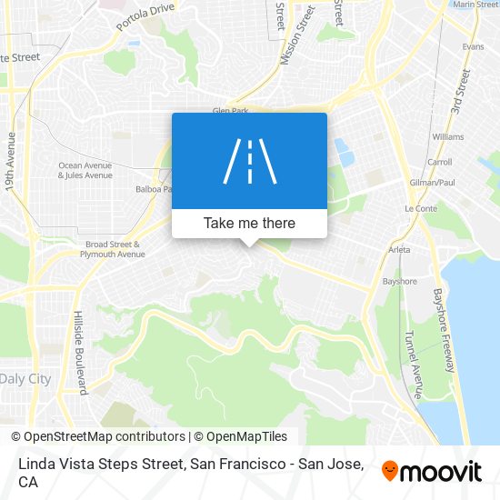 Mapa de Linda Vista Steps Street