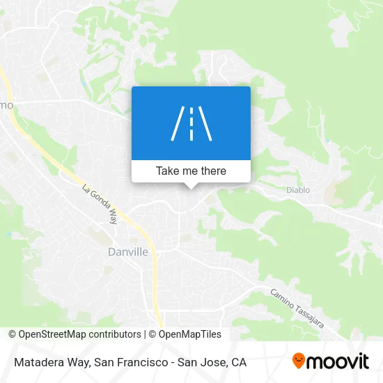 Matadera Way map