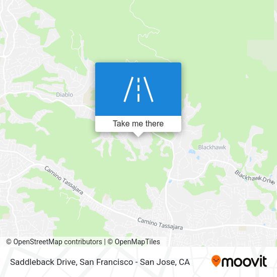 Saddleback Drive map