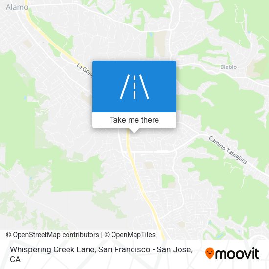 Whispering Creek Lane map