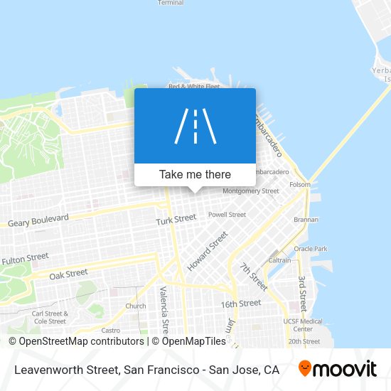 Leavenworth Street map