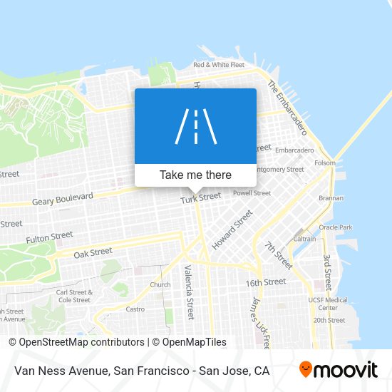 Mapa de Van Ness Avenue