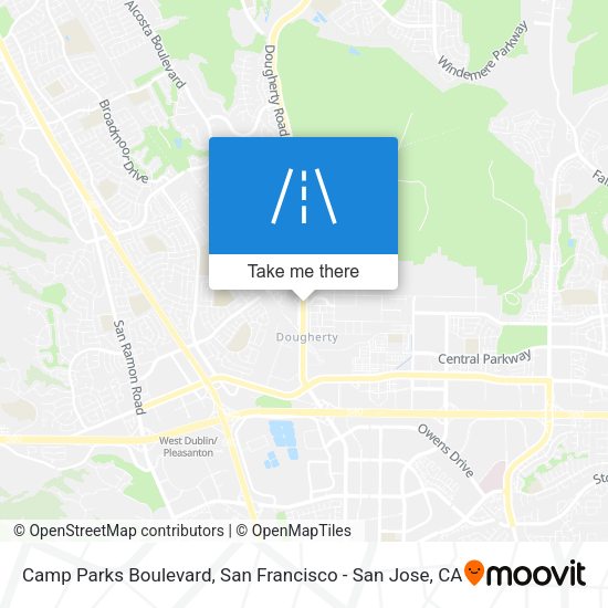 Camp Parks Boulevard map