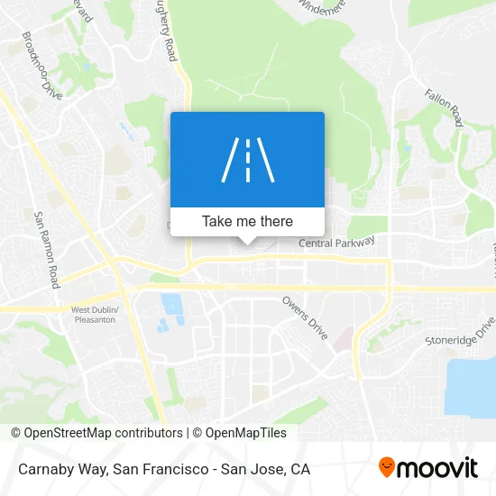 Carnaby Way map