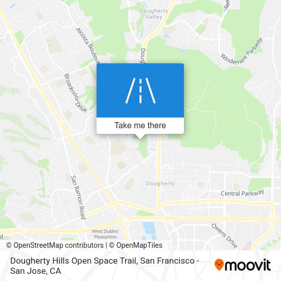 Mapa de Dougherty Hills Open Space Trail