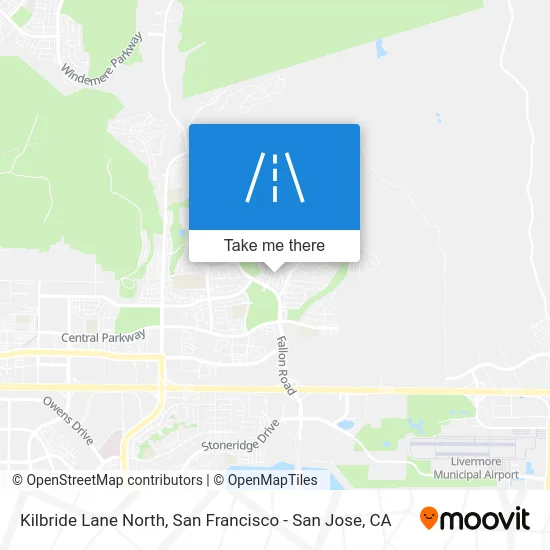 Kilbride Lane North map
