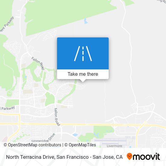 North Terracina Drive map