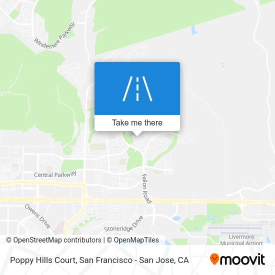 Poppy Hills Court map