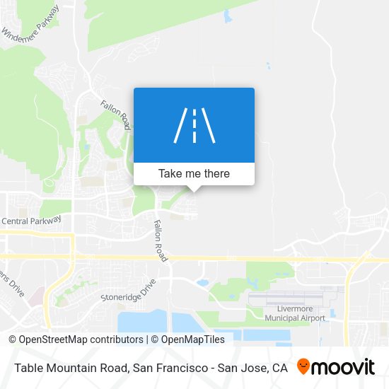 Mapa de Table Mountain Road