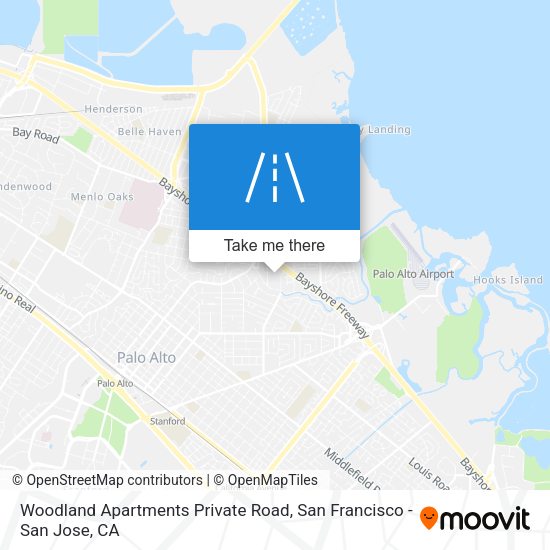 Mapa de Woodland Apartments Private Road