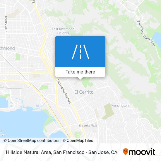 Hillside Natural Area map