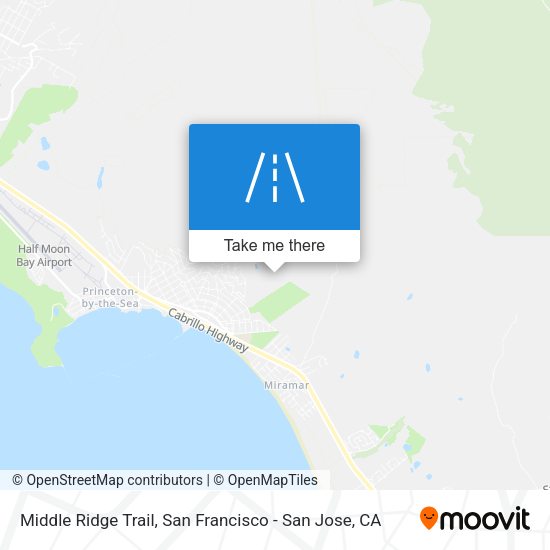 Middle Ridge Trail map