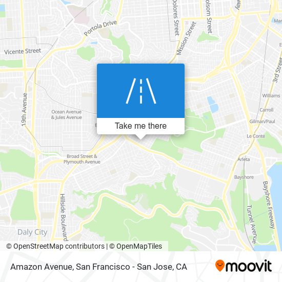 Amazon Avenue map