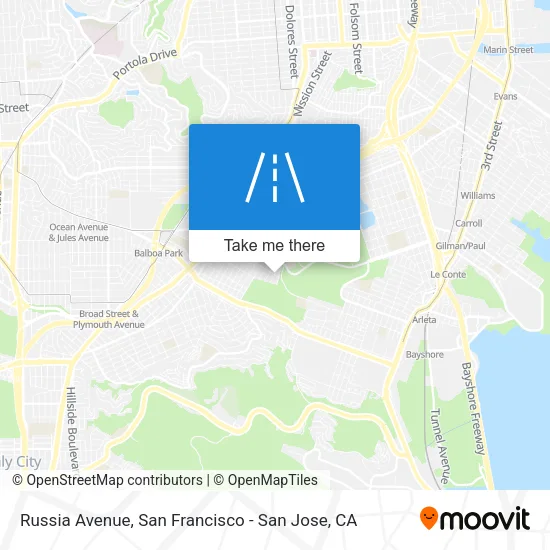 Russia Avenue map