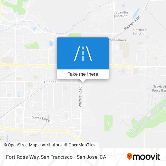 Fort Ross Way map