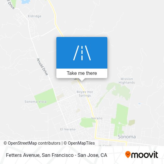 Mapa de Fetters Avenue