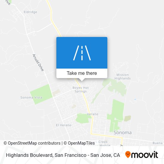 Mapa de Highlands Boulevard