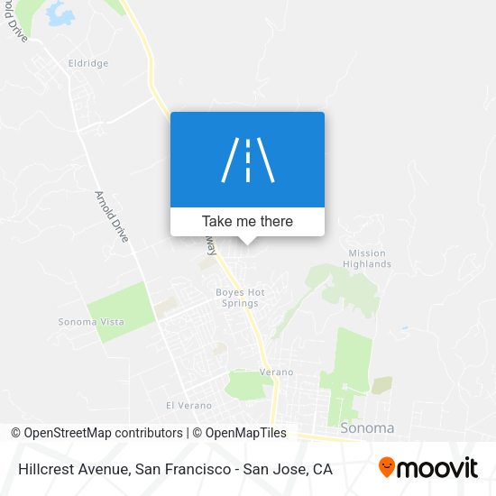 Hillcrest Avenue map