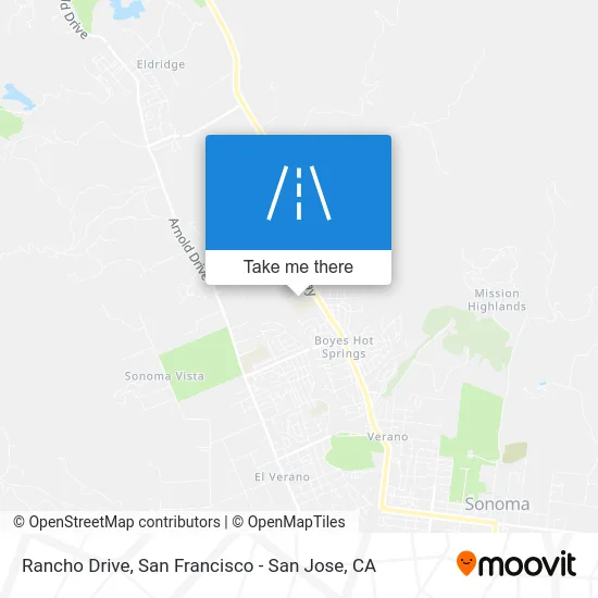 Rancho Drive map