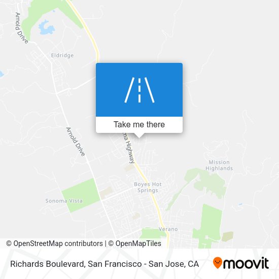 Richards Boulevard map