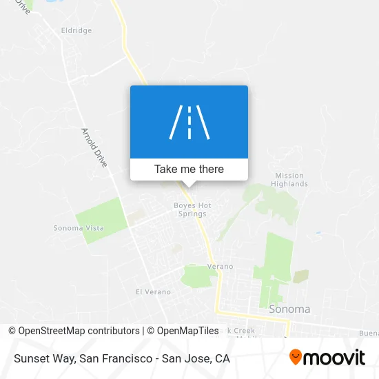 Sunset Way map